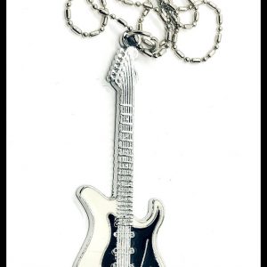 Fekete fehér gitár nyaklánc