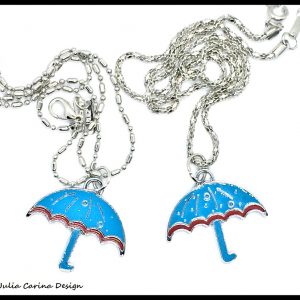 Kék esernyő nyaklánc