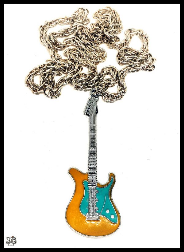 Kék sárga gitár nyaklánc