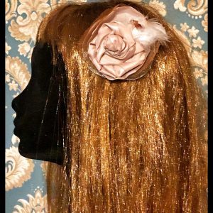 Barna tollas rózsa hajcsat