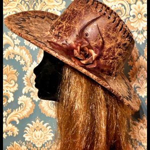 Barna rózsás cowboy kalap