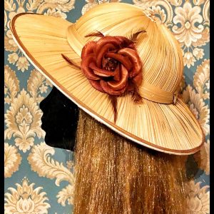 Barna rózsás szafari kalap