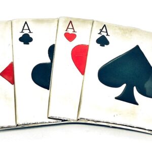 Ász kártya póker övcsat
