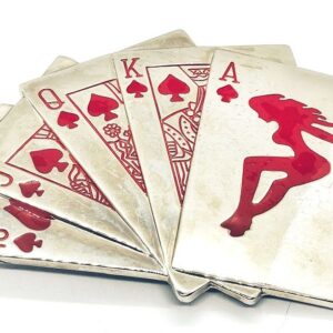 Pinup kártya póker övcsat