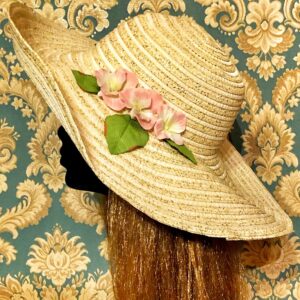 Bage rózsaszín virágos kalap
