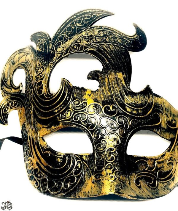 Fekete arany antikolt maszk